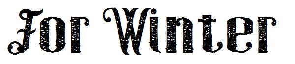 For Winter字体