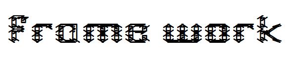 frame work字体