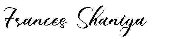 Frances Shaniya字体