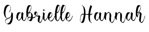 Gabrielle Hannah字体