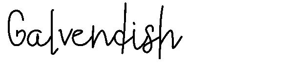 Galvendish字体