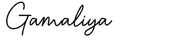 Gamaliya字体