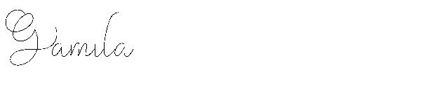 Gamila字体