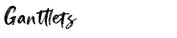 Ganttlets字体