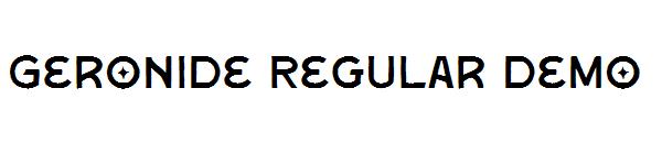 Geronide Regular Demo字体