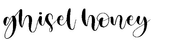 ghisel honey字体