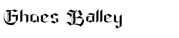 Ghoes Balley字体