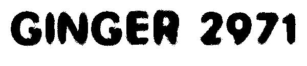 GINGER 2971字体