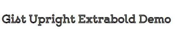Gist Upright Extrabold Demo字体
