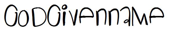 GodGivenName字体