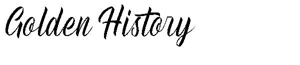 Golden History字体
