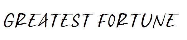 Greatest Fortune字体
