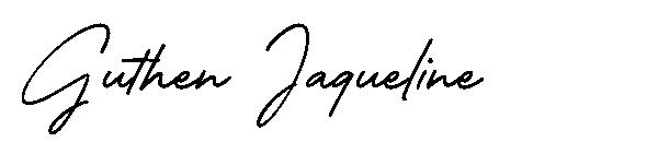 Guthen Jaqueline字体