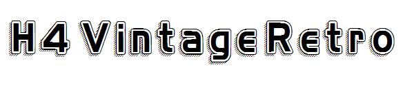 H4 Vintage Retro字体
