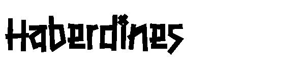 Haberdines字体