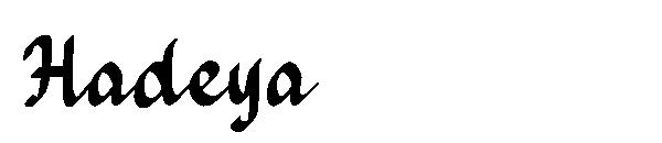 Hadeya字体
