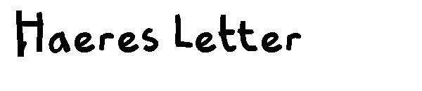 Haeres Letter字体