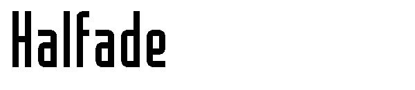 Halfade字体