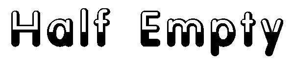 Half Empty字体