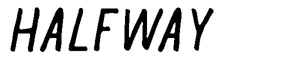 Halfway字体