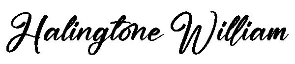 Halingtone William字体