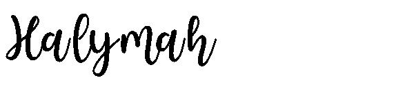 Halymah字体