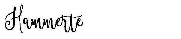 Hammerte字体