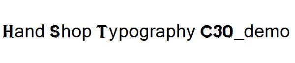 Hand Shop Typography C30_demo字体