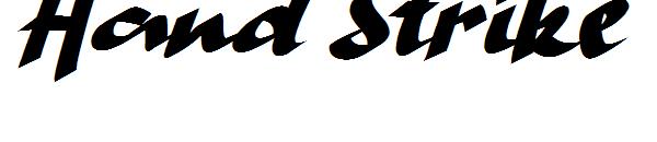 Hand Strike字体