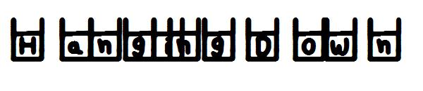 Hanging Down字体