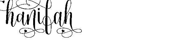 hanifah字体