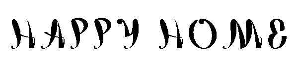happy home字体