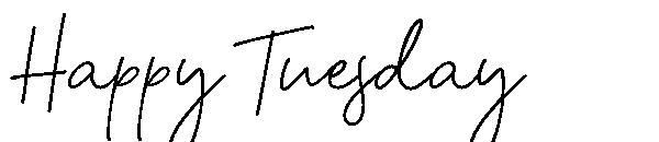 Happy Tuesday字体