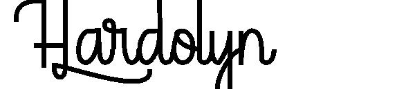 Hardolyn字体