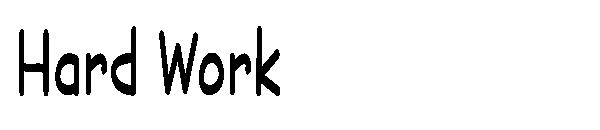 Hard Work字体