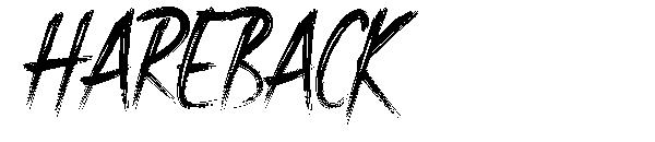 Hareback字体