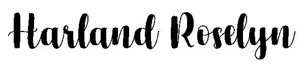 Harland Roselyn字体