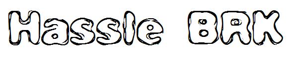 Hassle BRK字体