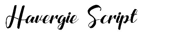 Havergie Script字体