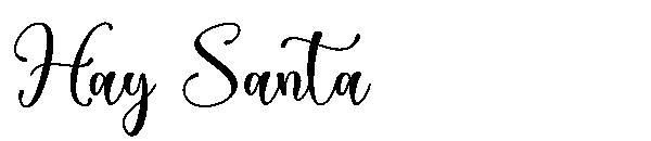 Hay Santa字体