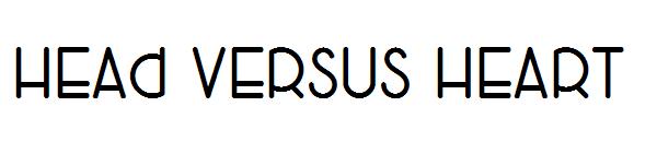 Head Versus Heart字体