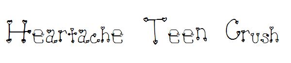 Heartache Teen Crush字体
