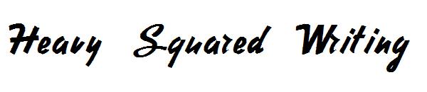 Heavy Squared Writing字体