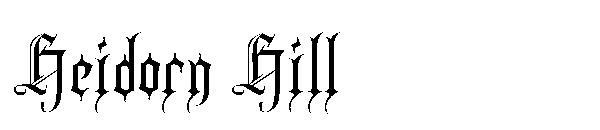 Heidorn Hill字体