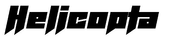 Helicopta字体