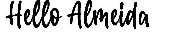 Hello Almeida字体