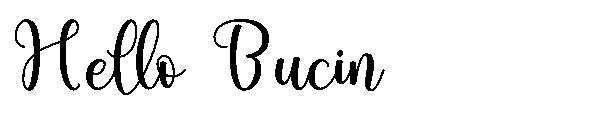 Hello Bucin字体