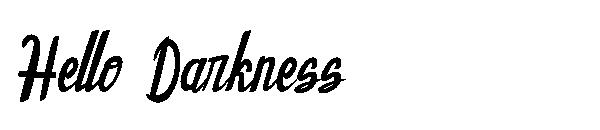 Hello Darkness字体