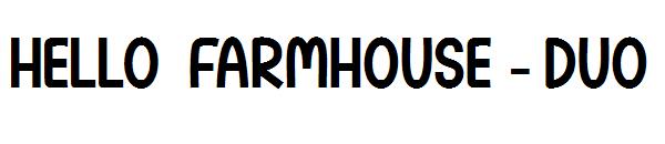 Hello Farmhouse -字体 Duo字体