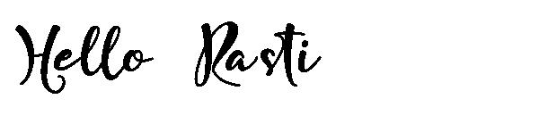 Hello Rasti字体